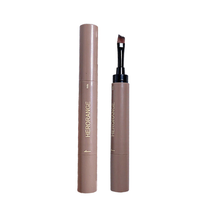 Herorange makeup product with applicator on a white background