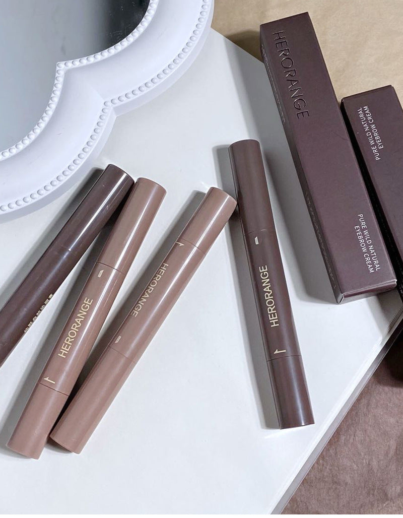 Herorange makeup products on a white surface