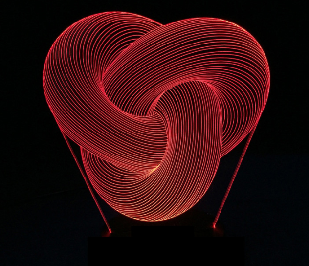 Twist Abstract LED 3D Night Light Touch Colorful Acrylic 3D Table Lamp Decoration Lighting Baby Sleeping Mood Lamp Best Gift - Ectron Online