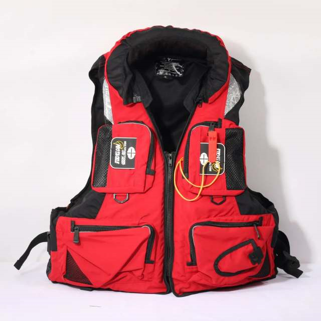 Sea Fishing Life Jacket Rock Fishing Adult Fishing Waistcoat Multi-Function Portable Swimming Large Buoyancy - Ectron Online