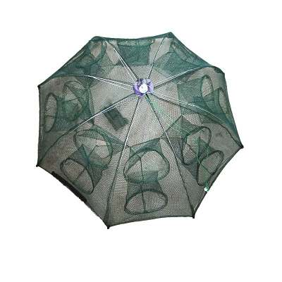 Strengthened 4-20 Holes Automatic Fishing Net Shrimp Cage Nylon Foldable Fish Trap Cast Net Cast Fold Crab Trap Fishing Network - Ectron Online