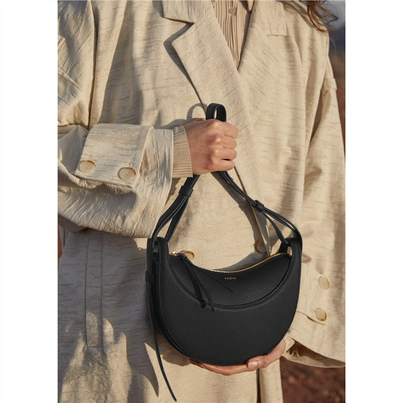 small leather crescent shoulder bag marc jacobs