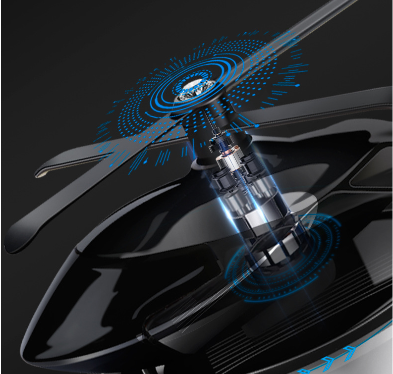 Car Air Freshener Solar Helicopter Modeling Decoration Aromatherapy Car Interior Accessories Propeller Rotating Perfume Diffuser - Ectron Online