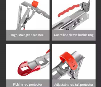 Angle Fishing Pole Tackle Bracket Anti-Rust Steel Fishing Bracket Rod Holder Fish Tackle - Ectron Online