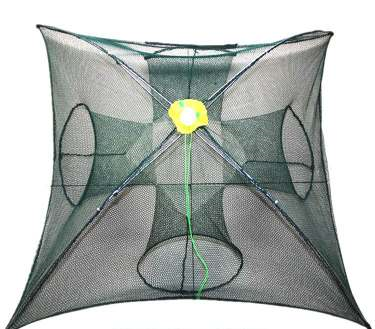Strengthened 4-20 Holes Automatic Fishing Net Shrimp Cage Nylon Foldable Fish Trap Cast Net Cast Fold Crab Trap Fishing Network - Ectron Online