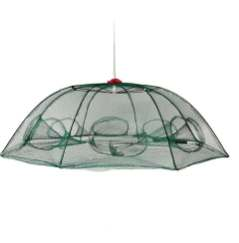 Strengthened 4-20 Holes Automatic Fishing Net Shrimp Cage Nylon Foldable Fish Trap Cast Net Cast Fold Crab Trap Fishing Network - Ectron Online