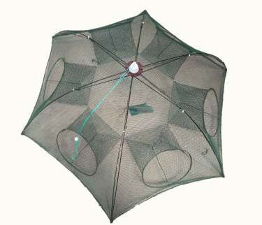Strengthened 4-20 Holes Automatic Fishing Net Shrimp Cage Nylon Foldable Fish Trap Cast Net Cast Fold Crab Trap Fishing Network - Ectron Online