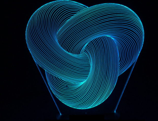 Twist Abstract LED 3D Night Light Touch Colorful Acrylic 3D Table Lamp Decoration Lighting Baby Sleeping Mood Lamp Best Gift - Ectron Online
