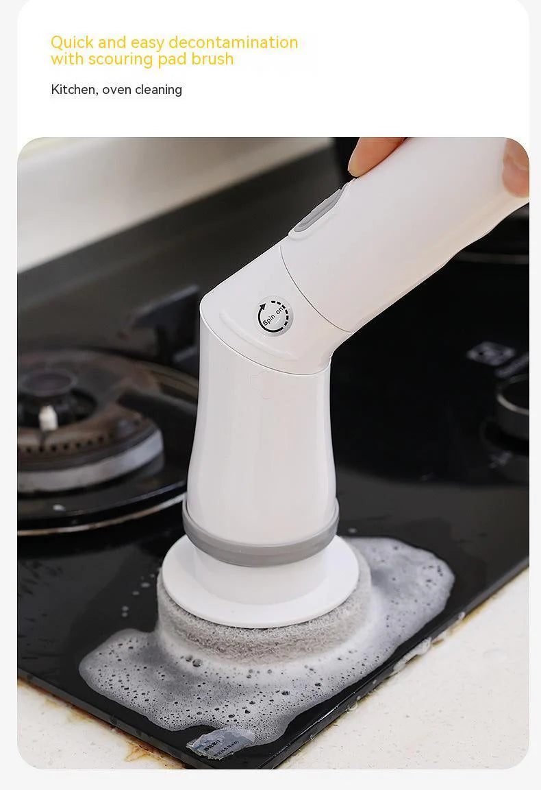 Electric Scrubber Cleaning Wall Long Handle Elbow Telescopic Multifunction Cleaning Brush - Ectron Online