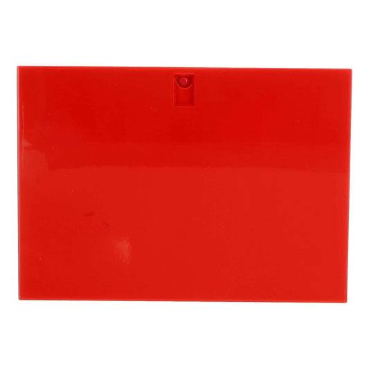 Red file folder on a white background