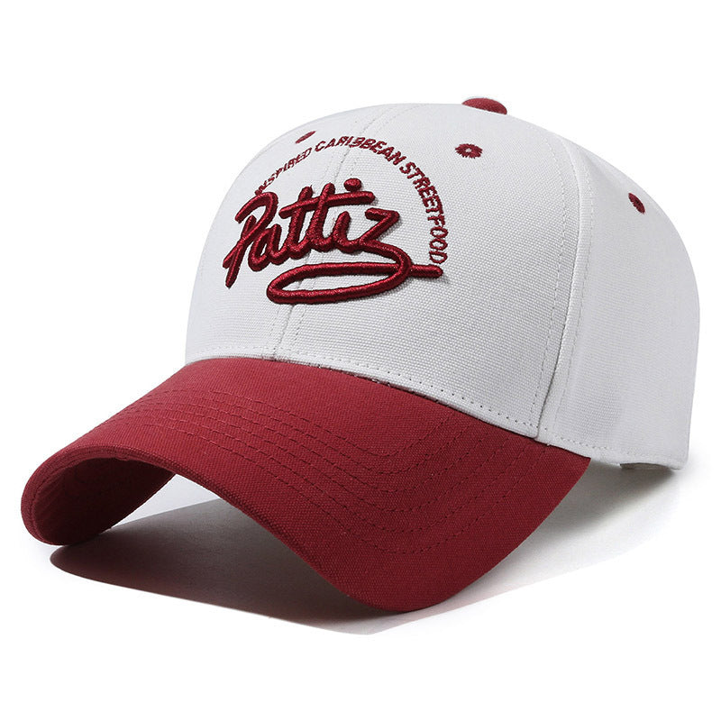White and red cap