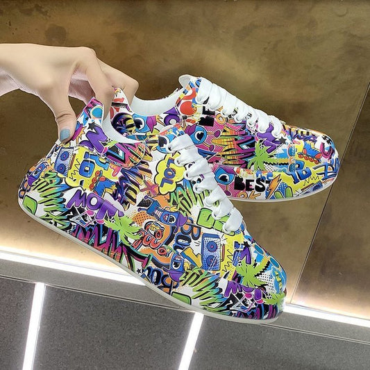 women's graffiti sneakers