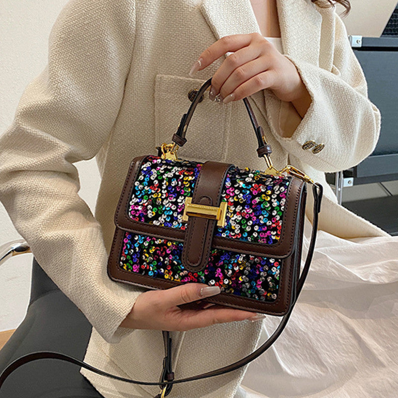 womens sequin backpack