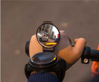 Wrist riding rear view mirror - Ectron Online