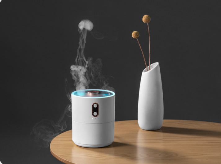 Volcanic Flame Aroma Essential Oil Diffuser USB Portable Jellyfish Air Humidifier Night Light Lamp Fragrance Humidifier - Ectron Online