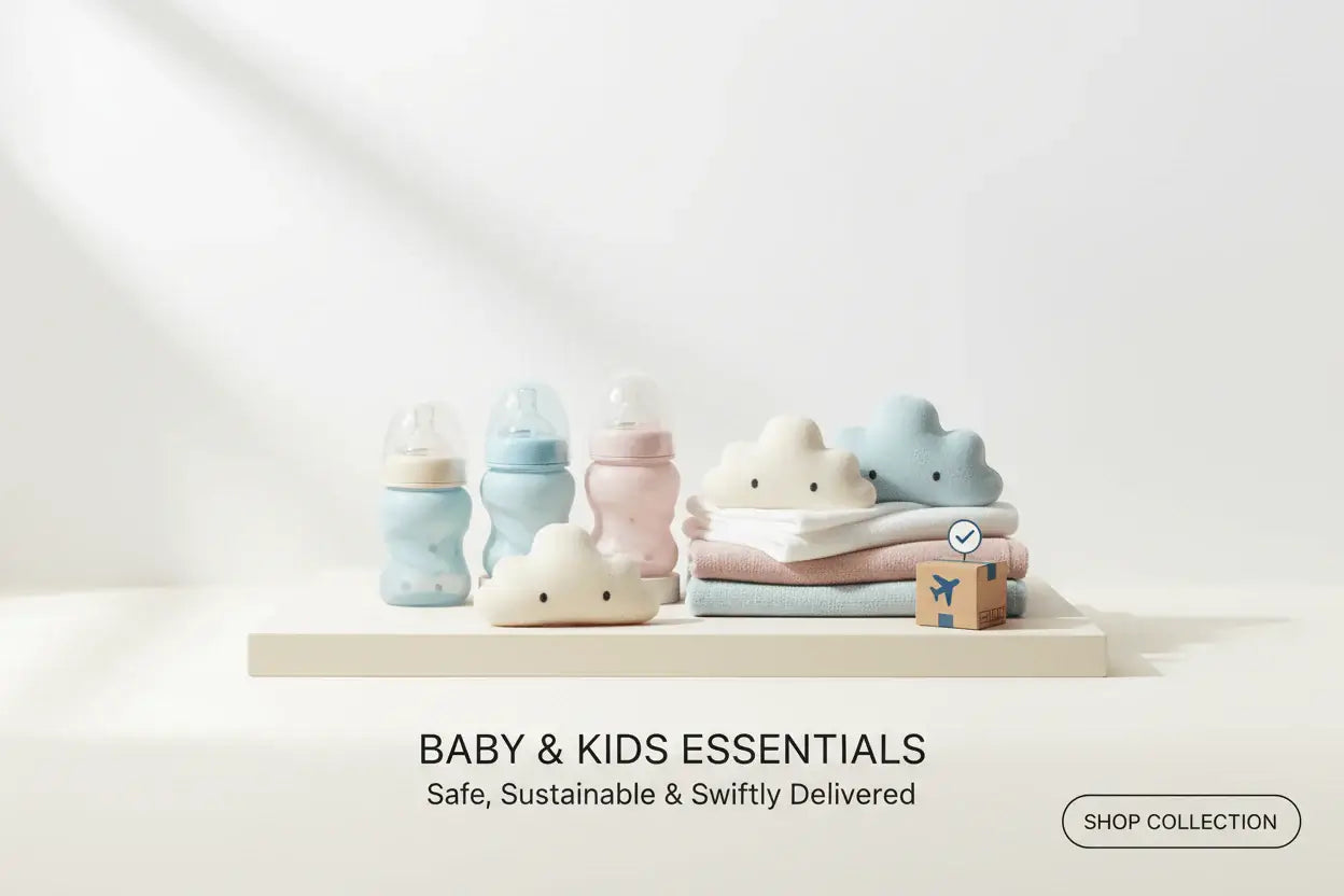 Detailed view of a fully organized infant nursery with crib and changing station essentials.