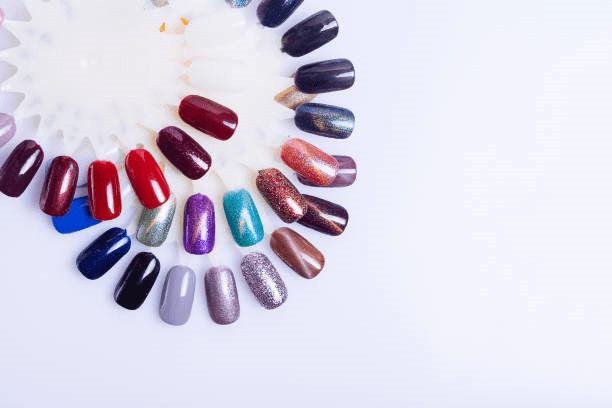 A display of precision brushes, dotting tools, and stainless steel cuticle tools from the Nail Art Tools Collection