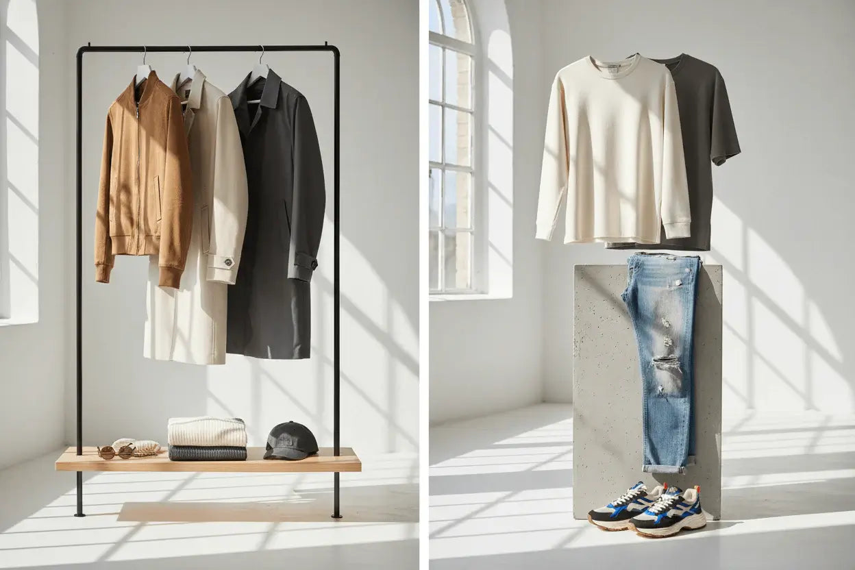 men's fashion sale with jackets sneakers and accessories