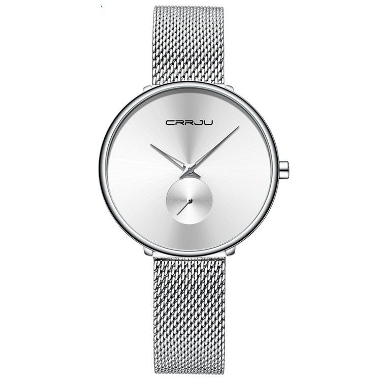 Women's Simple Stainless Steel Mesh Watch Women's Stainless Steel Strap Mesh Strap | Ectron Online