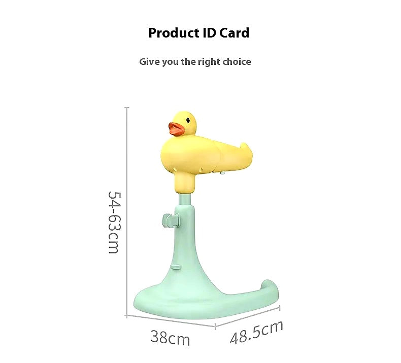 Baby Standing Red Mouth Duck Bath Table Hands-free Shower Non-slip Spine Protection Adjustable