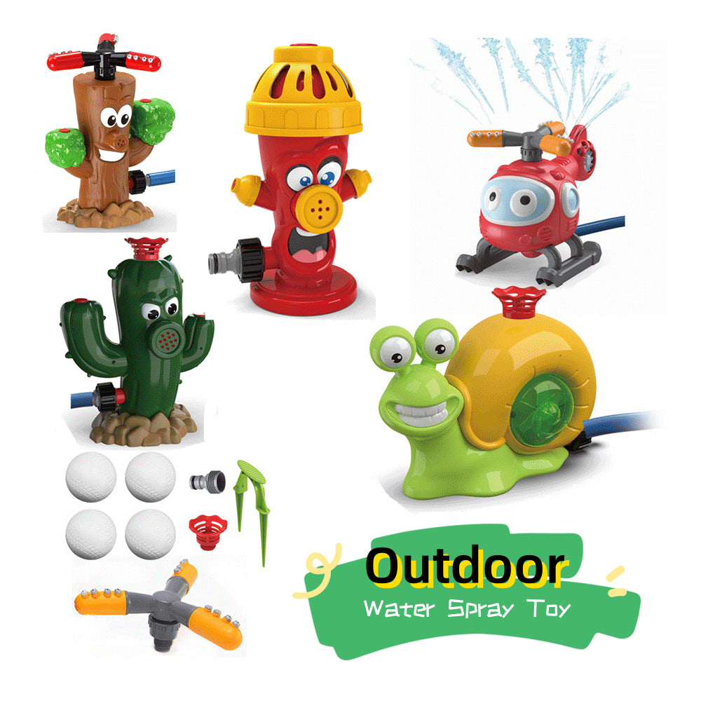 Cartoon Outdoor Water Spray Toy - Kids Garden Splash Sprinkler