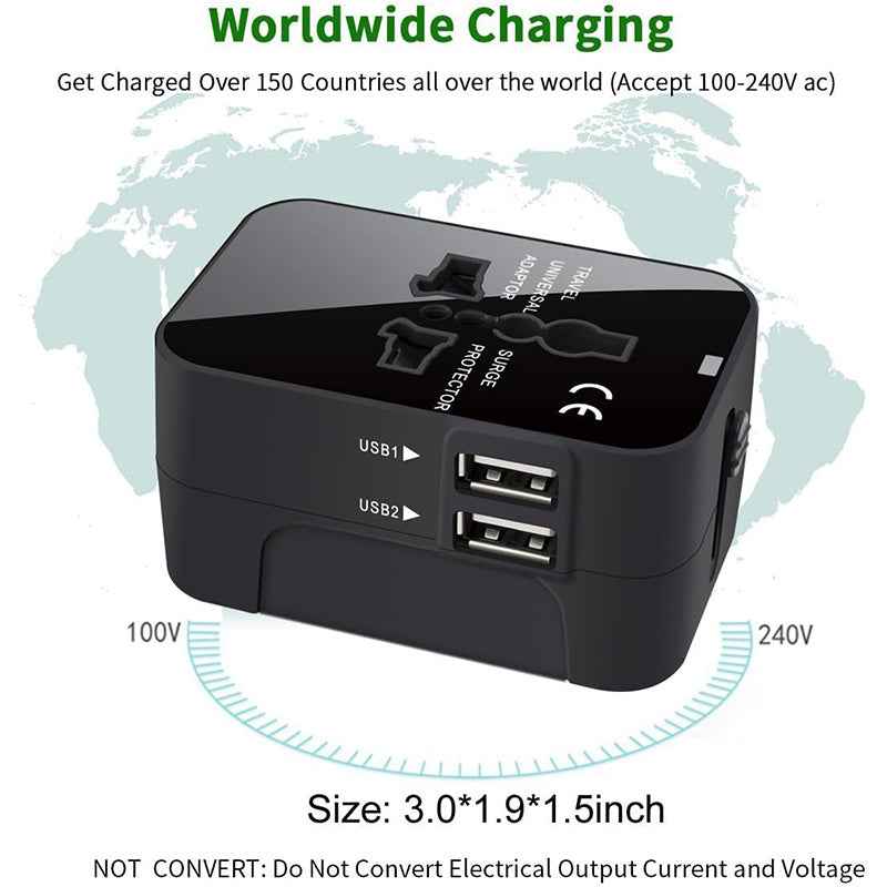Worldwide All-in-One Universal Travel Adapter