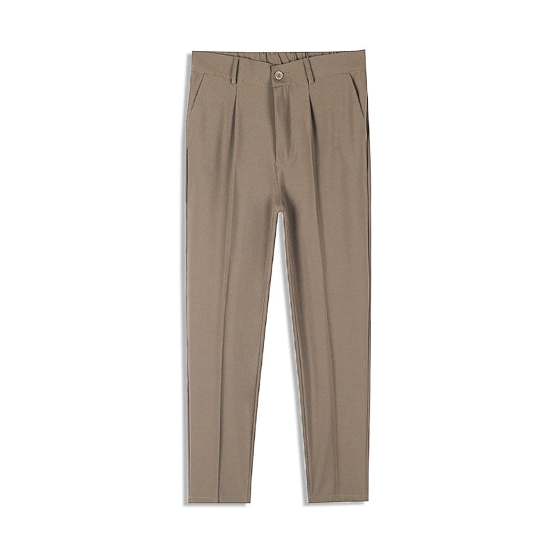 Men's All-Match Skinny Suit Pants for Autumn Autumn Wear Skinny Casual Draping All-ma | Ectron Online