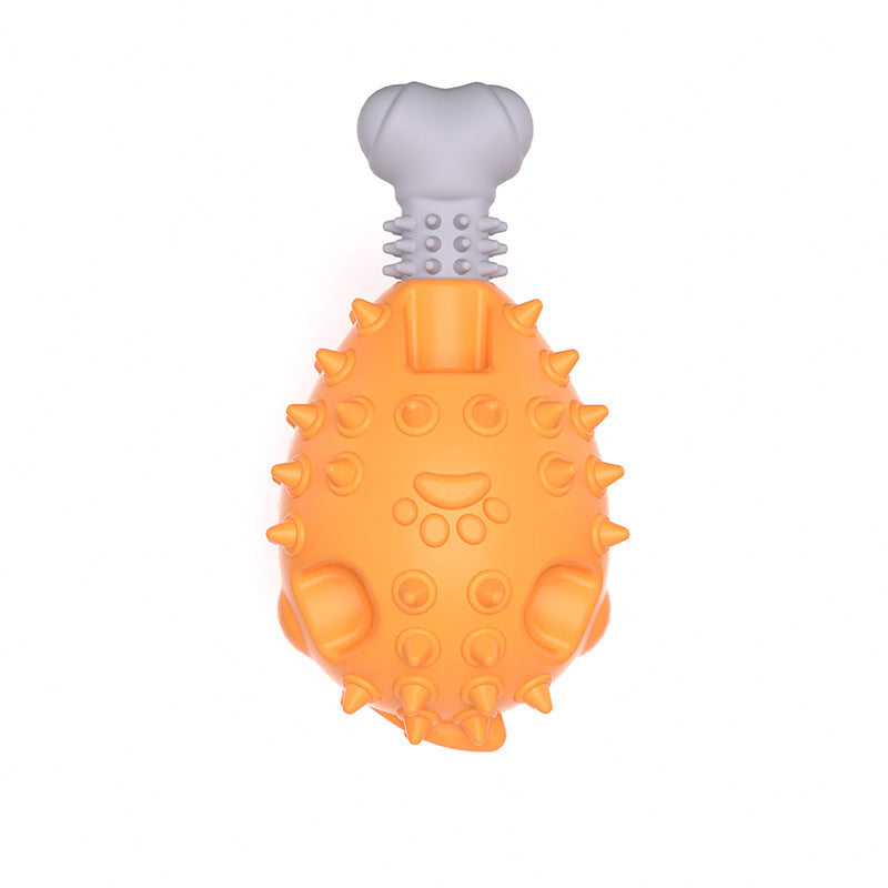 Vocal Molar TPR Chicken Leg Dog Toy – Chew Toy for Dental Health Vocal Molar Tpr Chicken Leg Dog Toy | Ectron Online