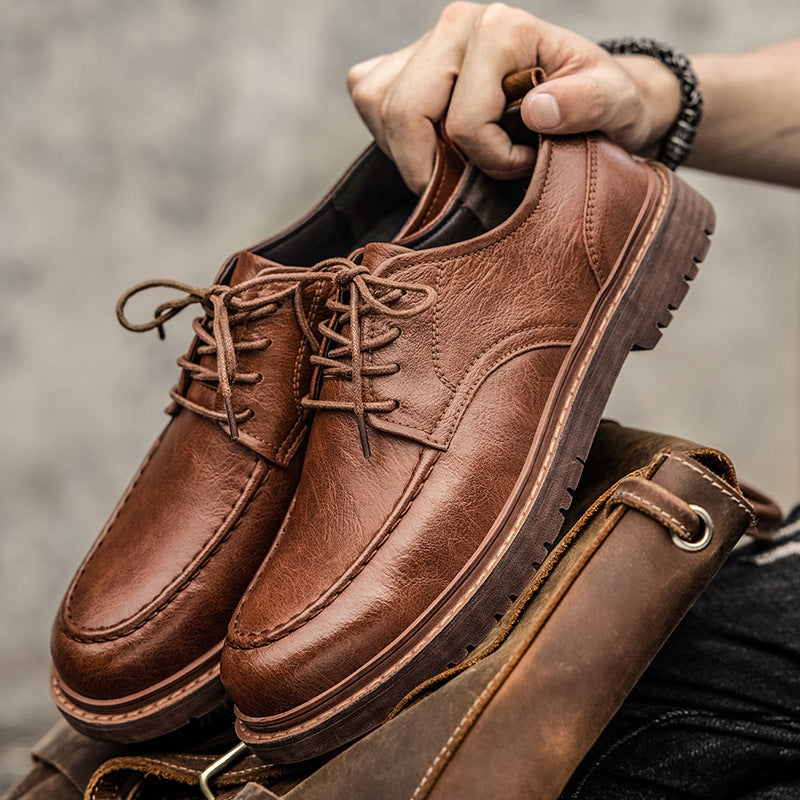 Men’s Fashion Lace-Up Leather Shoes – Casual & Formal Wear Men's Fashion Casual Lace-up Leather Bus | Ectron Online
