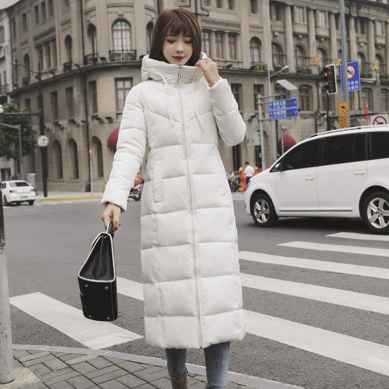 Women's Plus Size Over-the-Knee Cotton Coat Outerwear & Jackets | Ectron Online