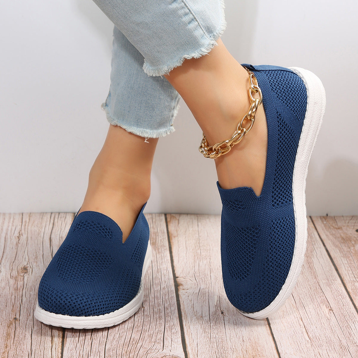 Women's Mesh Shoes Breathable Slip On Lazy Shoes Loafers Women's Mesh Shoes Breathable Slip On La | Ectron Online