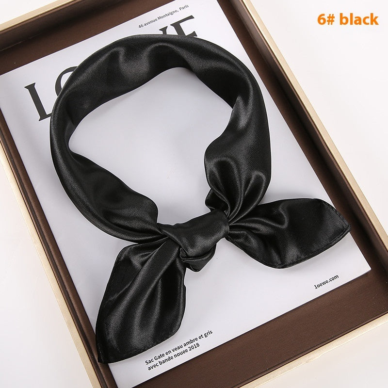 Solid Color Square Scarf - Artificial Silk Elegance Solid Color Square Scarf Artificial Silk | Ectron Online