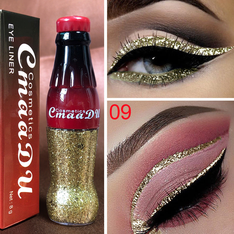 CmaaDu Color Glitter Glitter Glitter Liquid Eyeliner