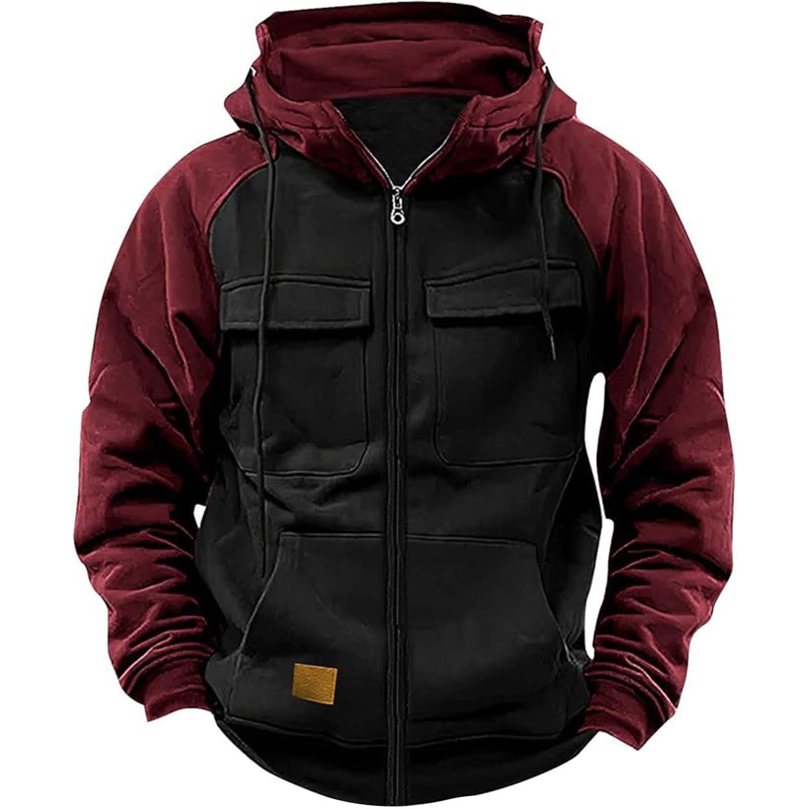 Men's Workwear Hoodie Men's Hoodie Youth Sports Multi-pocket W | Ectron Online