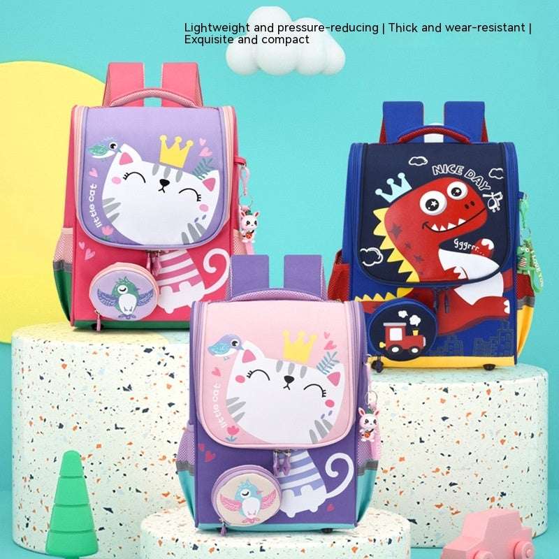Kids Dinosaur & Space Backpack | Fun Cartoon School Bag for Boys Children's Schoolbag Cartoon Dinosaur Sp | Ectron Online