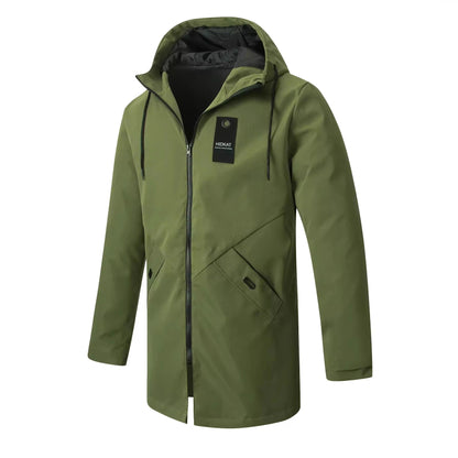 Men's Mid-Length Hooded Shell Jacket
