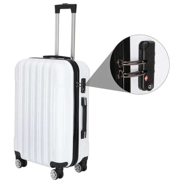 3-in-1 Multifunctional Large Capacity Travel Suitcase - Pearl White 3-in-1 Multifunctional Large Capacity Tr | Ectron Online