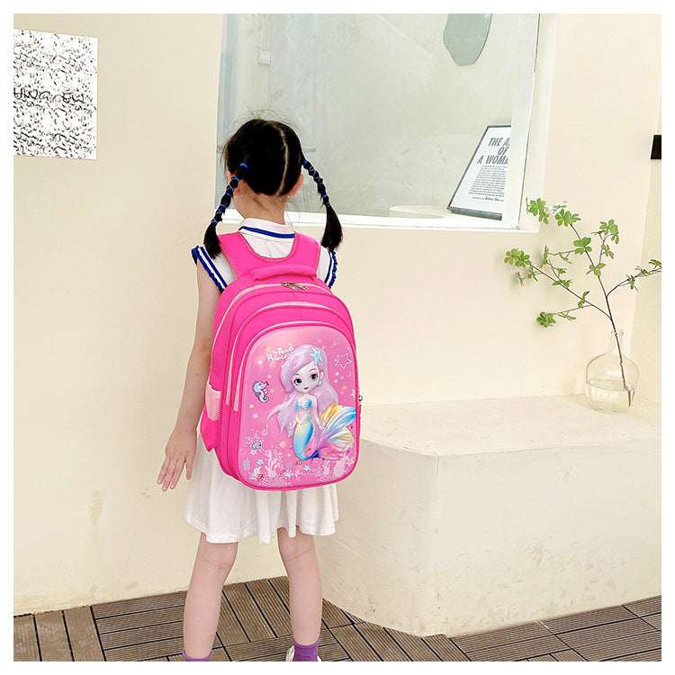 Cartoon Children's Backpack | Breathable & Burden-Reducing School Bag Cartoon Breathable Burden-reducing Child | Ectron Online