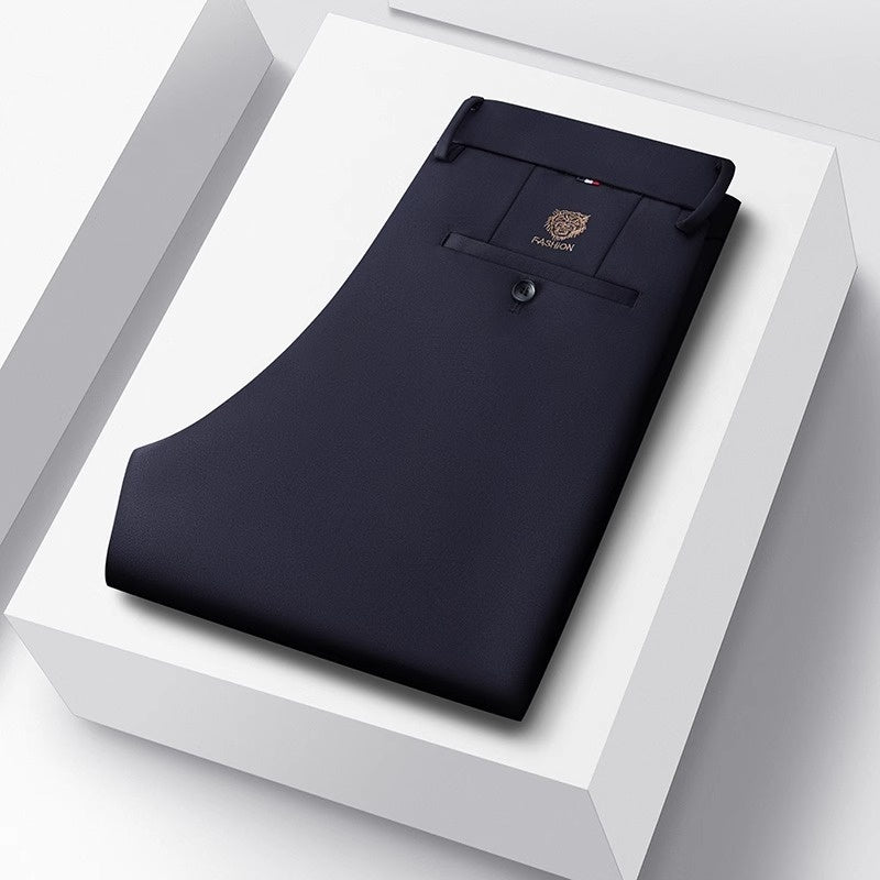 Men's Ice Silk Suit Pants - Business Casual Business Suit Pants Men Ice Silk Casual | Ectron Online