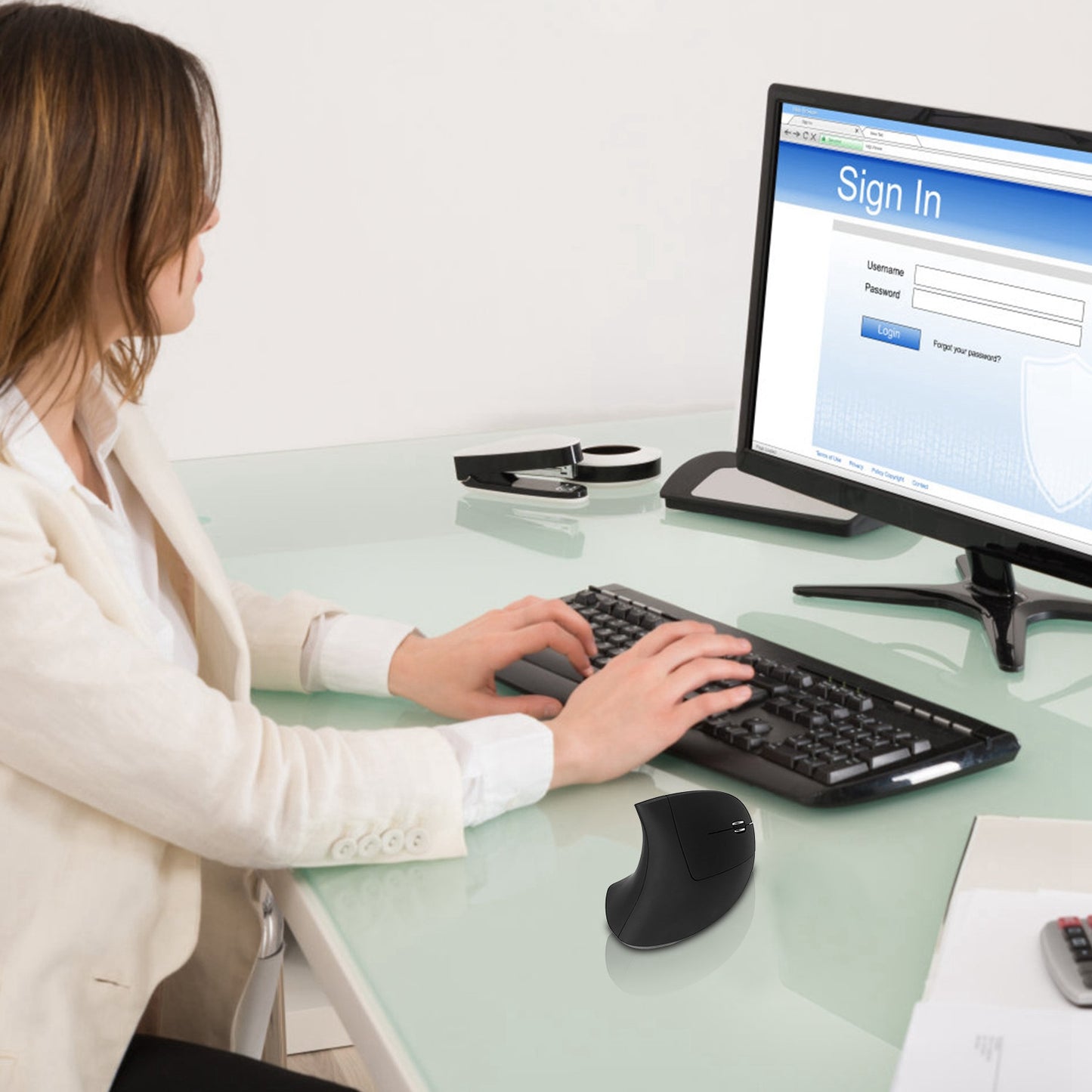 Ergonomic Wireless Vertical Mouse | 2.4G Optical Mice with 3 DPI