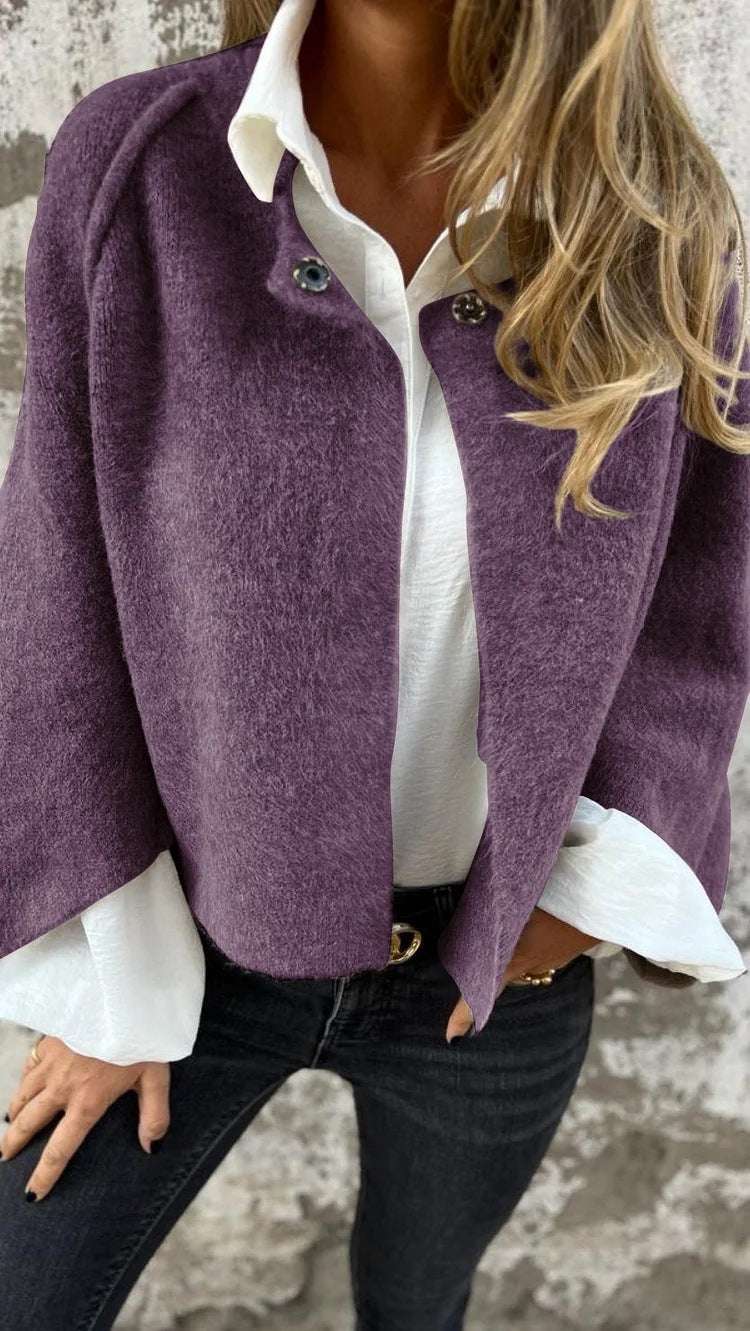 Women's Autumn & Winter Cashmere Cardigan Women's Batwing Sleeve Cardigan Autumn A | Ectron Online