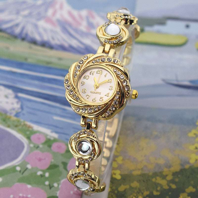 Chalcedony Diamond Light Luxury Bracelet Watch Chalcedony Women's Diamond Light Luxury | Ectron Online