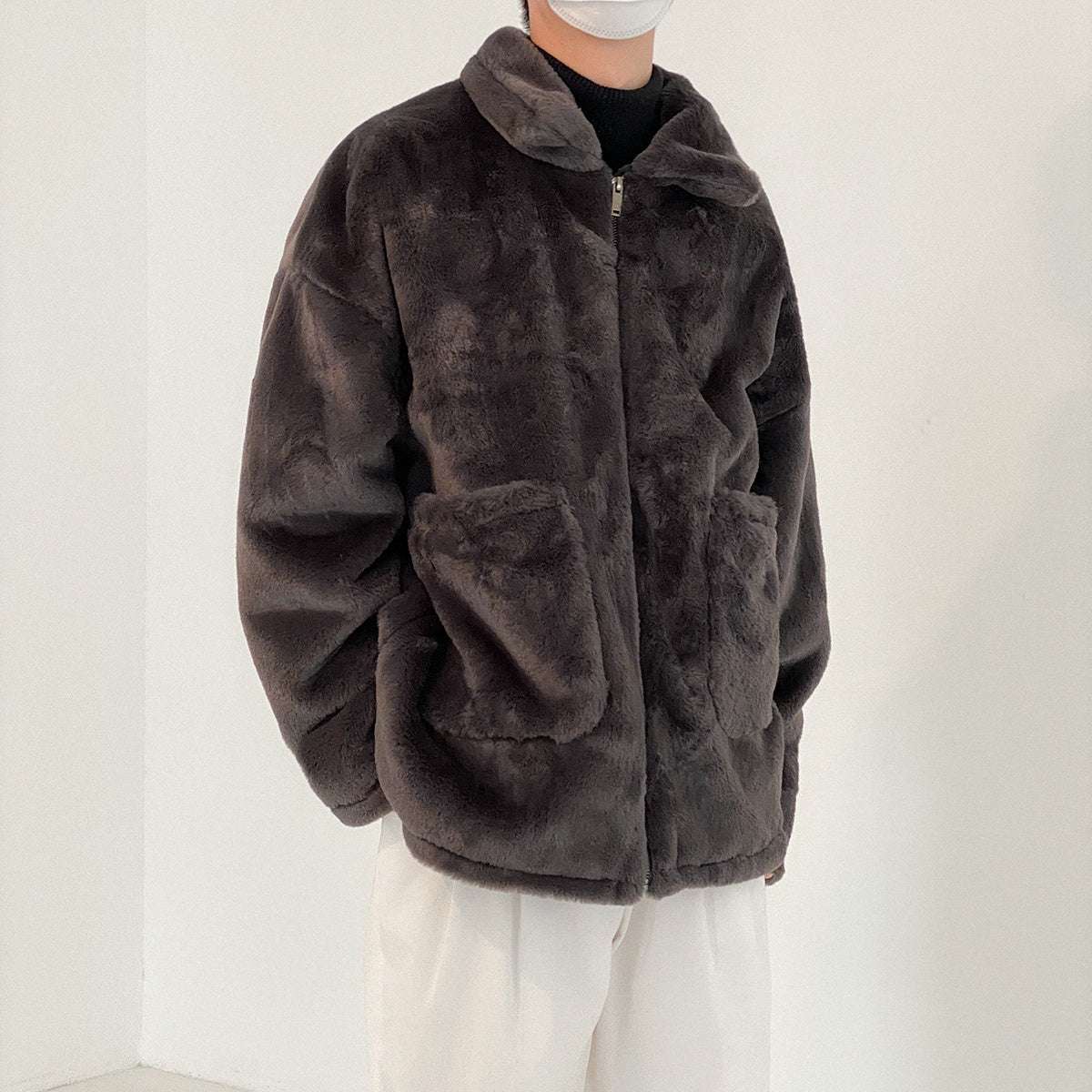 Men's Vintage Velvet Jacket Men's Winter Thickened Vintage Velvet Wa | Ectron Online