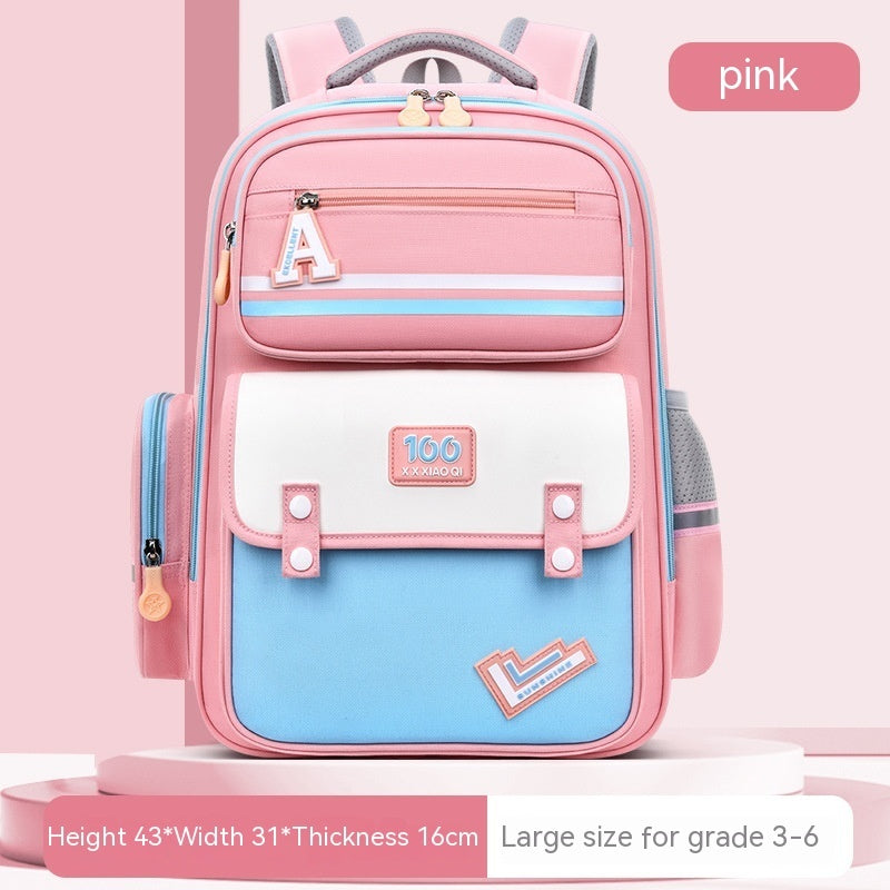 Spine & Waist Protection Schoolbag | Burden-Reducing Kids Backpack New Student Schoolbag Waist And Spine Pr | Ectron Online