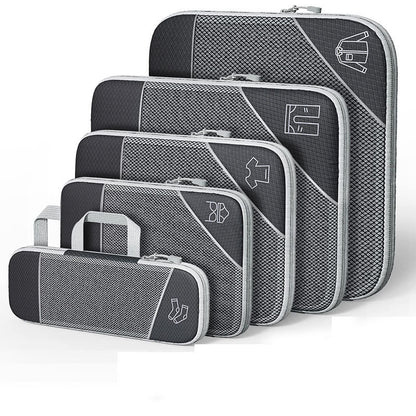 Travel Can Be Compression Storage Bag Suit With Shoe Bag Mesh Visual Luggage Organizing