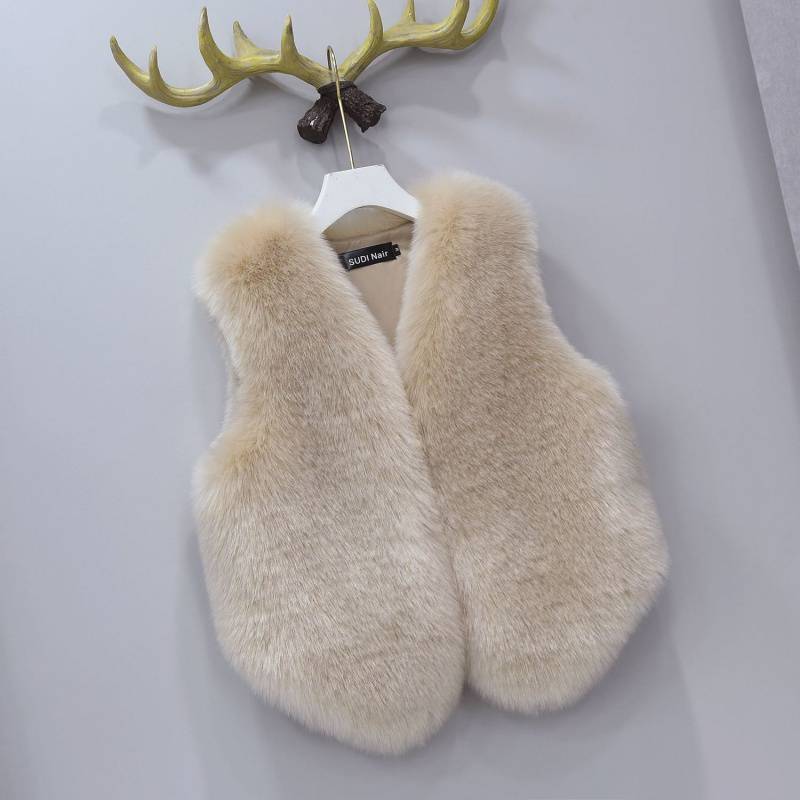 New Women's Short Faux Leather Waistcoat