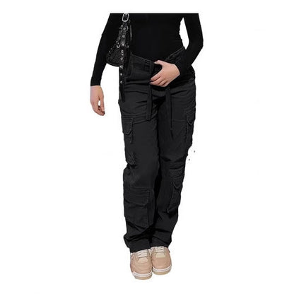 Women's American High Street Loose Pants | Japanese Style Wide Denim American Style Washed Design Fashion Hig | Ectron Online