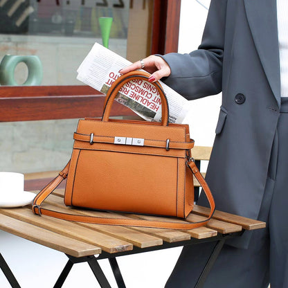 High-Grade Genuine Leather Square Bag High-Grade Small Square Genuine Leather | Ectron Online