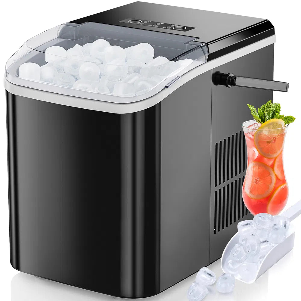Portable Countertop Ice Maker with Handle | 26lbs in 24H