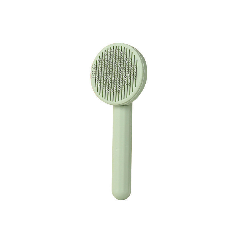 Pet Cat & Dog Button Self-Cleaning Comb Pet Cat Dog Button Self-cleaning Comb | Ectron Online
